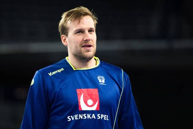 180119 Sweden s Max Darj during a workout with Sweden s national team handball Handball CHAMPIONSHIPS on 19 January 2018 2018 in Zagreb  Copyright: LUDVIGxTHUNMAN BB180119LT067