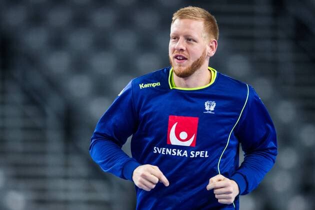 180119 Sweden s Jim gottfridsson during a training session with Sweden s national team handball Handball CHAMPIONSHIPS on 19 January 2018 2018 in Zagreb  Copyright: LUDVIGxTHUNMAN BB180119LT075