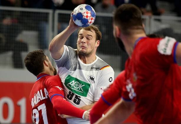 European Handball Championship, Group II, 1th round Germany vs. Czech Republic 19.01.2018., Varazdin Arena, Varazdin, Croatia - 2018 European Men s Handball Championship, Group II, 1th round Germany vs. Czech Republic. Paul Drux.  IgorxKralj PIXSELL
