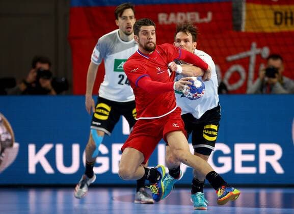 European Handball Championship, Group II, 1th round Germany vs. Czech Republic 19.01.2018., Varazdin Arena, Varazdin, Croatia - 2018 European Men s Handball Championship, Group II, 1th round Germany vs. Czech Republic. Ondrej Zdrahala..  IgorxKralj PIXSELL
