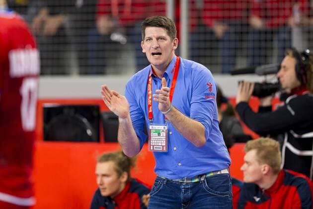 Coach Daniel Kubes Czech Republic Germany round handball EHF euro 2018 19 01 18 Varazdin-Varazdin Croatia Varazdin arena Copyright: xAgentur54Gradx xFelixxKoenigx