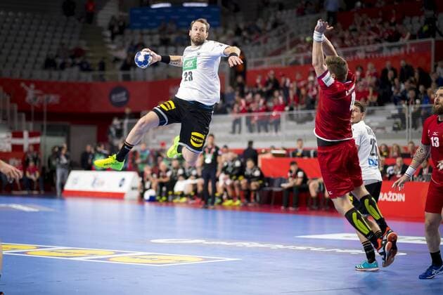 Steffen Faeth No. 23 Germany against Jan Landa No. 4 Czech Republic Germany Czech Republic round handball EHF euro 2018 19 01 18 Varazdin-Varazdin Croatia Varazdin arena Copyright: xAgentur54Gradx xFelixxKoenigx