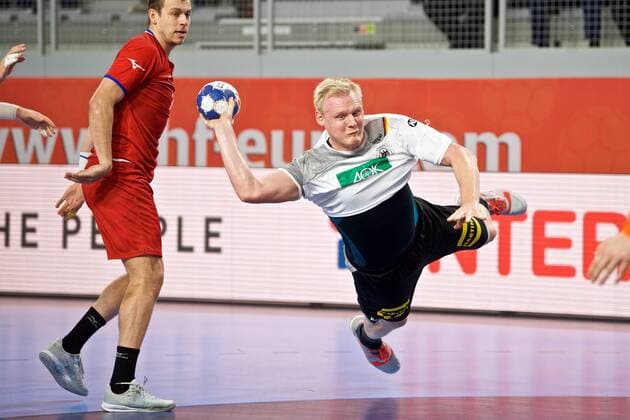 Handball Varazdin 19 01 2018 Championship men s men euro Championships second round Germany GER Czech Republic CZE Patrick Wiencek Germany no. 07
