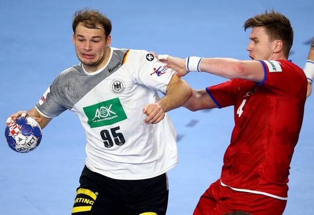 European Handball Championship, Group II, 1th round Germany vs. Czech Republic 19.01.2018., Varazdin Arena, Varazdin, Croatia - 2018 European Men s Handball Championship, Group II, 1th round Germany vs. Czech Republic. Paul Drux.  IgorxKralj PIXSELL
