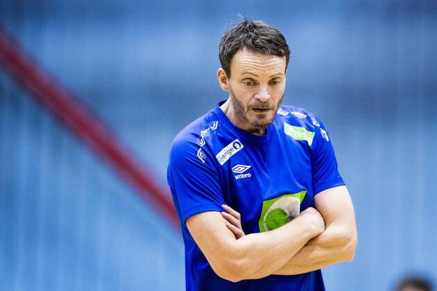 180119 head coach Christian Berge during a workout with the Norwegian national team in handball during Handball CHAMPIONSHIPS on 19 January 2018 2018 in Zagreb  Copyright: LUDVIGxTHUNMAN BB180119LT162