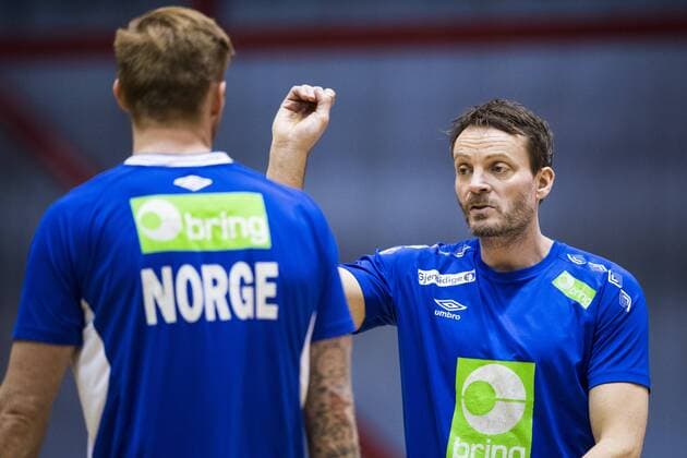 180119 head coach Christian Berge during a workout with the Norwegian national team in handball during Handball CHAMPIONSHIPS on 19 January 2018 2018 in Zagreb  Copyright: LUDVIGxTHUNMAN BB180119LT164