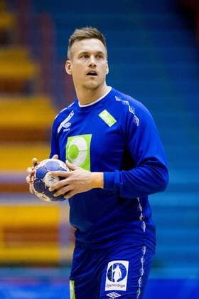 180119 Espen Lie Hansen during a workout with the Norwegian national handball team in the handball EUROPEAN CHAMPIONSHIP on 19 January 2018 2018 in Zagreb  Copyright: LUDVIGxTHUNMAN BB180119LT174