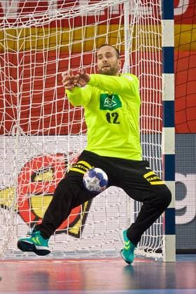 Handball Varazdin 19 01 2018 Championship men s men euro Championships second round Germany GER Czech Republic CZE Silvio Heine Vetter Germany TW No 12