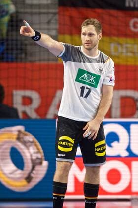 Handball Varazdin 19 01 2018 Championship men s men euro Championships second round Germany GER Czech Republic CZE Steffen Weinhold Germany No 17 Jubilee