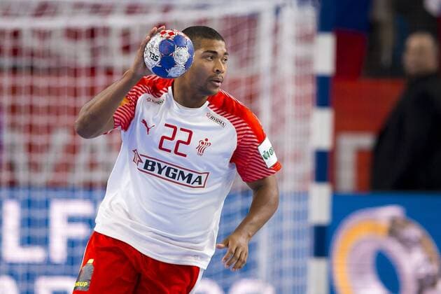 Mads Mensah Larsen Nr 22 Denmark Slovenia Denmark round handball EHF euro 2018 19 01 18 Varazdin-Varazdin Croatia Varazdin arena Copyright: xAgentur54Gradx xFelixxKoenigx