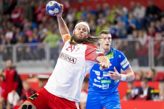 Mikkel Hansen Nr 24 Denmark Slovenia Denmark seven-meter trying round handball EHF euro 2018-19 01 18 Varazdin-Varazdin Croatia Varazdin arena Copyright: xAgentur54Gradx xFelixxKoenigx