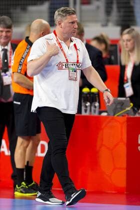 Nikolaj Jacobsen after the first half of Slovenia Denmark round handball EHF euro 2018 19 01 18 Varazdin-Varazdin Croatia Varazdin arena Copyright: xAgentur54Gradx xFelixxKoenigx