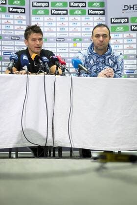 Coach Christian Prokop and Bob Hanning media date of the German national team round handball EHF euro 2018 20 01 18 Varazdin-Varazdin Croatia Varazdin arena Copyright: xAgentur54Gradx xFelixxKoenigx