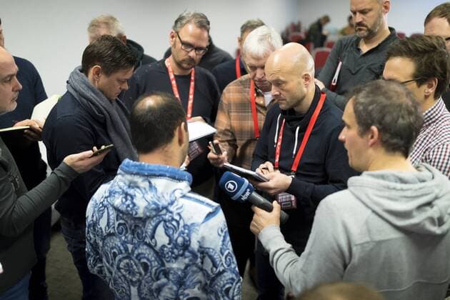 Bob Hanning is the questions of a great round by journalists media date of the German national team round handball EHF euro 2018 20 01 18 Varazdin-Varazdin Croatia Varazdin arena Copyright: xAgentur54Gradx xFelixxKoenigx