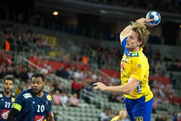 NIELSEN Jesper (Sweden - Suede) HANDBALL : Suede vs France - Championnat d europe EHF - Zagreb - 20 01 2018 TheophileLaurent Panoramic 