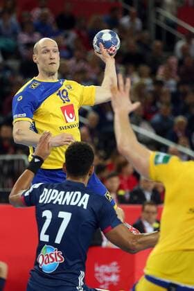 European Handball Championship, Group I, 4th round, Sweden - France 20.01.2018., Arena Zagreb, Zagreb, Croatia - 2018 European Men s Handball Championship, Group I, 4th round, Sweden - France. Johan Jakobsson.  DaliborxUrukalovic PIXSELL