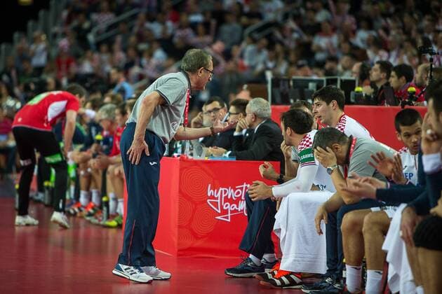 CERVAR Lino (Croatia) HANDBALL : Croatie vs Norvege - Championnat d europe EHF - Zagreb - 20 01 2018 TheophileLaurent Panoramic 