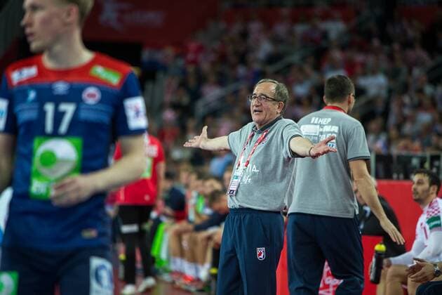CERVAR Lino (Croatia) HANDBALL : Croatie vs Norvege - Championnat d europe EHF - Zagreb - 20 01 2018 TheophileLaurent Panoramic 
