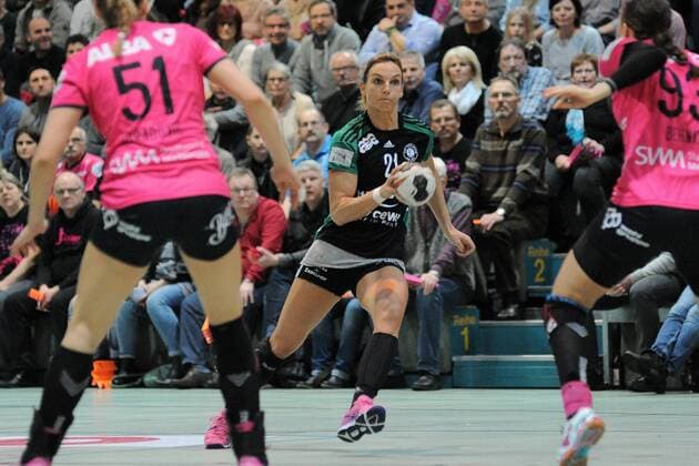 Angie Geschke VfL Oldenburg 21 babes Metzingen handball League match 20 01 2018 photo TBaur EIBNER Metzingen Copyright: xEIBNER Tobias_Baurx EP_TBR