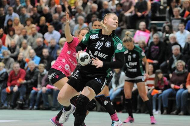 Ann Kristin roller VfL Oldenburg 32 babes Metzingen handball League match 20 01 2018 photo TBaur EIBNER Metzingen Copyright: xEIBNER Tobias_Baurx EP_TBR