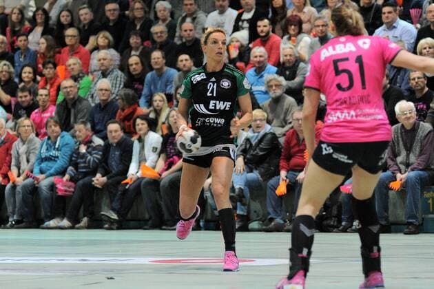 Angie Geschke VfL Oldenburg 21 babes Metzingen handball League match 20 01 2018 photo TBaur EIBNER Metzingen Copyright: xEIBNER Tobias_Baurx EP_TBR