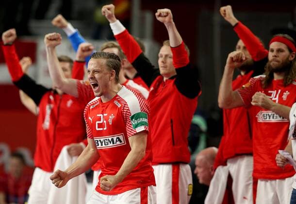 Bilder des Tages - SPORT European Handball Championship, Group II, 4th round, Germany - Denmark 21.01.2018., Arena Varazdin, Varazdin, Croatia - 2018 European Men s Handball Championship, Group II, 4th round, Germany - Denmark. Morten Toft Olsen.  IgorxKralj PIXSELL