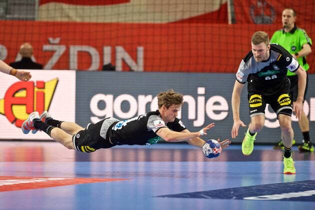 Handball Varazdin 21 01 2018 Championship men s men euro Championships second round Germany GER Denmark DAN Rune Dahmke Germany no. 34