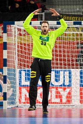 Handball Varazdin 21 01 2018 Championship men s men euro Championships second round Germany GER Denmark DAN Andreas Wolff Germany TW No. 33