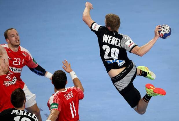 Handball, EM, Deutschland - Dänemark European Handball Championship, Group II, 4th round, Germany - Denmark 21.01.2018., Arena Varazdin, Varazdin, Croatia - 2018 European Men s Handball Championship, Group II, 4th round, Germany - Denmark. Philipp Weber . IgorxKralj PIXSELL