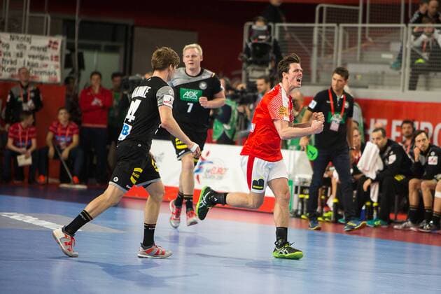 Handball, EM, Deutschland - Dänemark LINDBERG Hans O. (Danemark - Denmark) HANDBALL : Allemagne vs Danemark - Championnat d europe EHF - 21 01 2018 TheophileLaurent Panoramic 