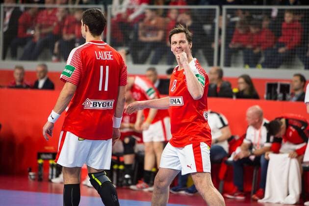 Handball, EM, Deutschland - Dänemark LINDBERG Hans O. (Danemark - Denmark) HANDBALL : Allemagne vs Danemark - Championnat d europe EHF - 21 01 2018 TheophileLaurent Panoramic 