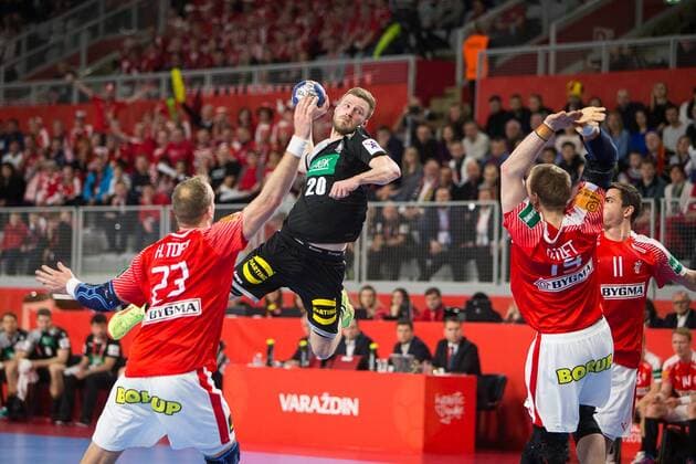 Handball, EM, Deutschland - Dänemark WEBER Philipp (Allemagne - Germany) HANDBALL : Allemagne vs Danemark - Championnat d europe EHF - 21 01 2018 TheophileLaurent Panoramic 