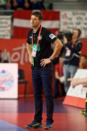 Handball Varazdin 21 01 2018 Championship men s men euro Championships second round Germany GER Denmark DAN Christian Prokop Germany coach