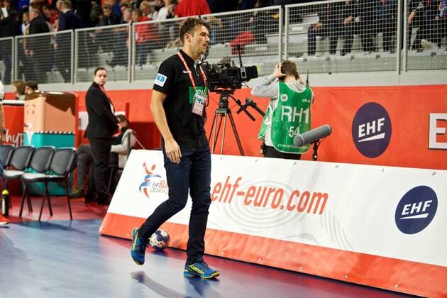 Handball Varazdin 21 01 2018 Championship men s men euro Championships second round Germany GER Denmark DAN Christian Prokop Germany coach outlet