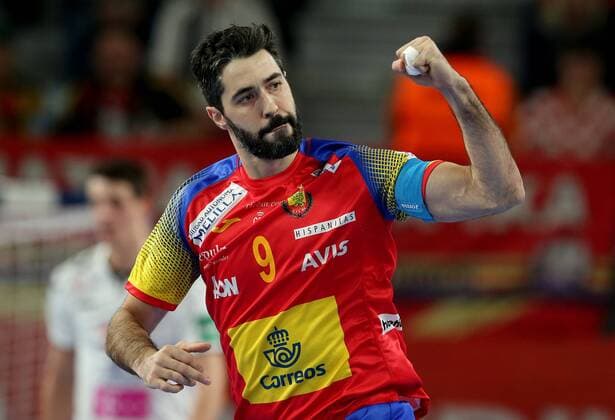 Handball, EM, Mazedonien - Spanien European Handball Championship, Group II, 4th round, FYR Macedonia - Spain 21.01.2018., Arena Varazdin, Varazdin, Croatia - 2018 European Men s Handball Championship, Group II, 4th round, FYR Macedonia - Spain. Raul Entrerrios IgorxKralj PIXSELL