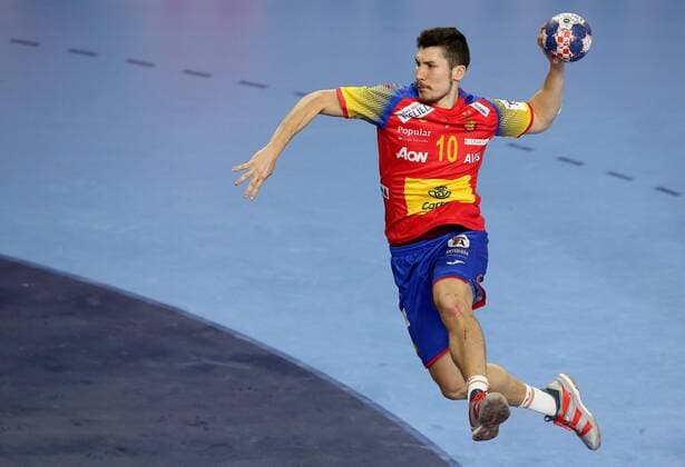 Handball, EM, Mazedonien - Spanien European Handball Championship, Group II, 4th round, FYR Macedonia - Spain 21.01.2018., Arena Varazdin, Varazdin, Croatia - 2018 European Men s Handball Championship, Group II, 4th round, FYR Macedonia - Spain. Alex Dujshebaev IgorxKralj PIXSELL