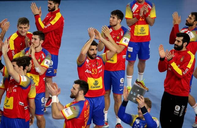 Handball, EM, Mazedonien - Spanien European Handball Championship, Group II, 4th round, FYR Macedonia - Spain 21.01.2018., Arena Varazdin, Varazdin, Croatia - 2018 European Men s Handball Championship, Group II, 4th round, FYR Macedonia - Spain. IgorxKralj PIXSELL