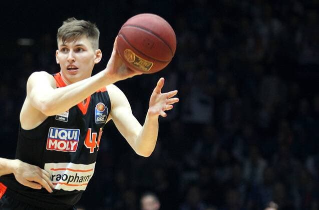 GER basketball BBL rockets Gotha vs ratiopharm Ulm 21 01 18 Erfurt Exhibition Hall Exhibition hell blue hell GER basketball 1 Bundesliga BBL basketball Bundesliga rockets Gotha vs ratiopharm Ulm in the image of David Krämer Ulm