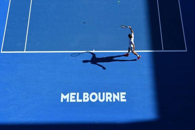 Themen der Woche - SPORT Roger Federer (Sui) TENNIS : AUSTRALIAN OPEN 2018 antoinecouvercelle panoramic 