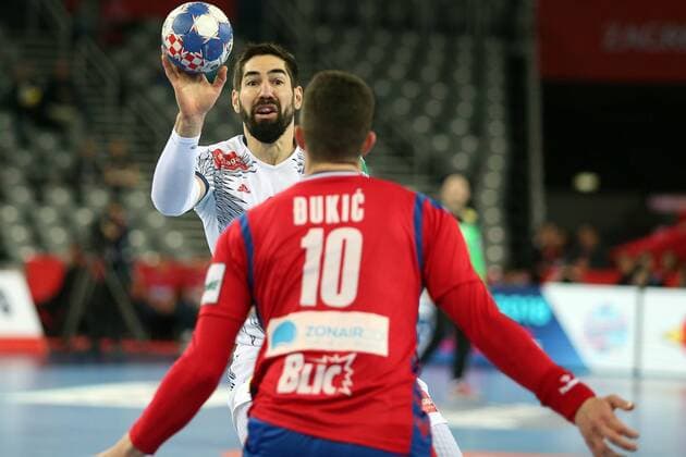 Handball, EM, Serbien - Frankreich European Handball Championship, Group I, 3rd round, Serbia - France 22.01.2018., Arena Zagreb, Zagreb, Croatia - 2018 European Men s Handball Championship, Group I, 3rd round, Serbia - France. Nikola Karabatic. DaliborxUrukalovic PIXSELL