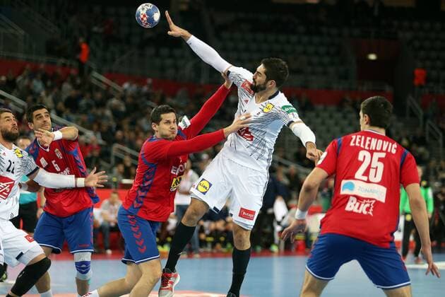 Handball, EM, Serbien - Frankreich European Handball Championship, Group I, 3rd round, Serbia - France 22.01.2018., Arena Zagreb, Zagreb, Croatia - 2018 European Men s Handball Championship, Group I, 3rd round, Serbia - France. Nikola Karabatic. DaliborxUrukalovic PIXSELL