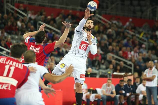 Handball, EM, Serbien - Frankreich European Handball Championship, Group I, 3rd round, Serbia - France 22.01.2018., Arena Zagreb, Zagreb, Croatia - 2018 European Men s Handball Championship, Group I, 3rd round, Serbia - France. Nikola Karabatic. DaliborxUrukalovic PIXSELL