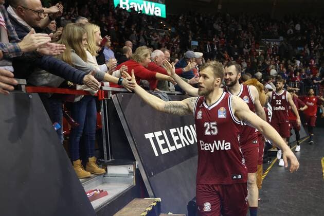 January 21, 2018 - Munich, Bavaria, Germany - Anton Gavel of Bayern Muenchen after the Quarterfinal match in the BBL Pokal 2017 18 between FC Bayern Basketball and Brose Baskets Bamberg at the Audi Dome on January 21,2018. Bayern Basketball v Brose Baskets Bamberg - BBL Pokal Quarterfinal  - ZUMAn230 20180121_zaa_n230_808 Copyright: xMarcelxEngelbrechtx