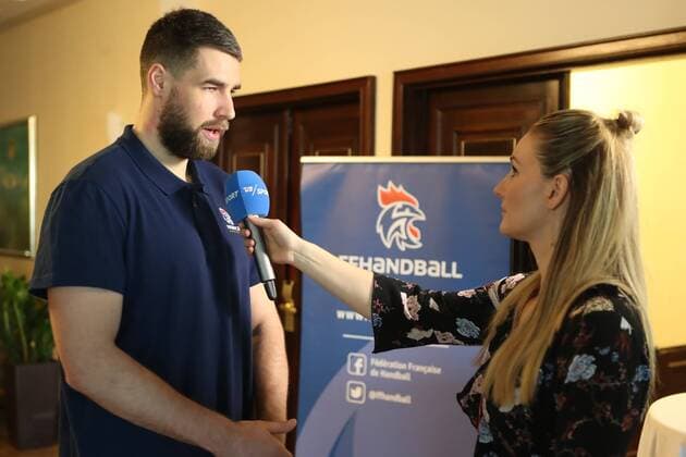KARABATIC Luka (France) HANDBALL : Conference De Presse Equipe De France - Zagreb - 23 01 2018 TheophileLaurent Panoramic 