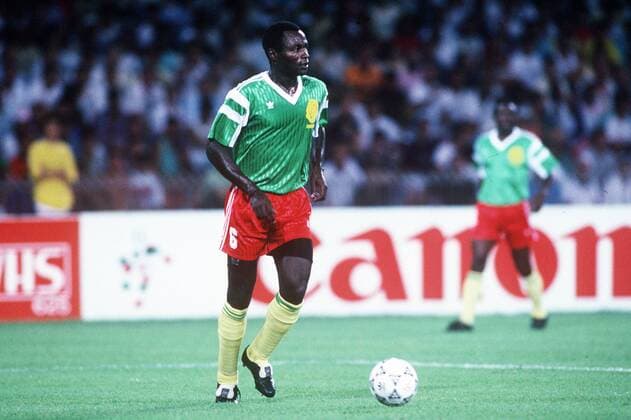 EMMANUEL KUNDE CAMPIONATI MONDIALI ITALIA 1990 INGHILTERRA-CAMERUN 3-2 DTS
