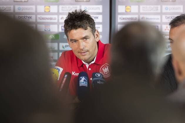 Coach Christian Prokop at the press conference media appointment of the German national team round handball EHF euro 2018 23 01 18 Varazdin-Varazdin Croatia Varazdin arena Copyright: xAgentur54Gradx xFelixxKoenigx