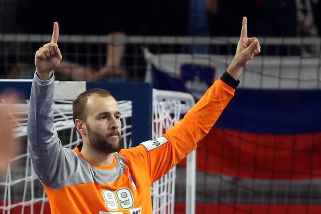 European Handball Championship, Group II, 2nd round, Slovenia - Spain 23.01.2018., Arena Varazdin, Varazdin, Croatia - 2018 European Men s Handball Championship, Group II, 2nd round, Slovenia - Spain. Urh Kastelic  GoranxStanzl PIXSELL