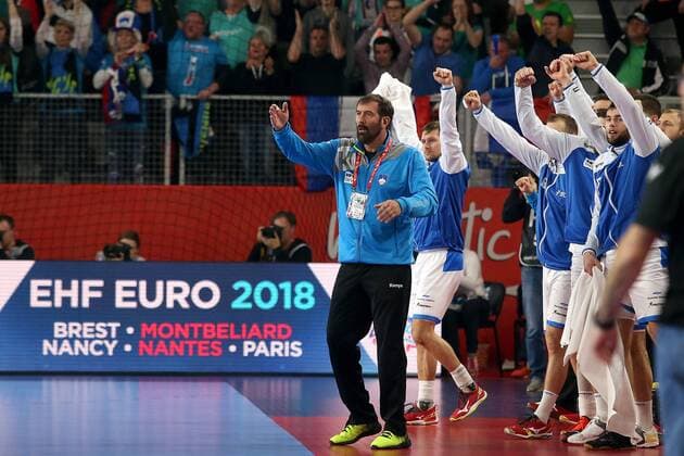 European Handball Championship, Group II, 2nd round, Slovenia - Spain 23.01.2018., Arena Varazdin, Varazdin, Croatia - 2018 European Men s Handball Championship, Group II, 2nd round, Slovenia - Spain. Veselin Vujovic.  GoranxStanzl PIXSELL