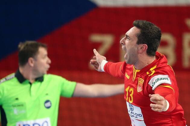 European Handball Championship, Group II, 2nd round, FYR Macedonia - Czech Republic 23.01.2018., Arena Varazdin, Varazdin, Croatia - 2018 European Men s Handball Championship, Group II, 2nd round, FYR Macedonia - Czech Republic. Filip Mirkulovski  GoranxStanzl PIXSELL