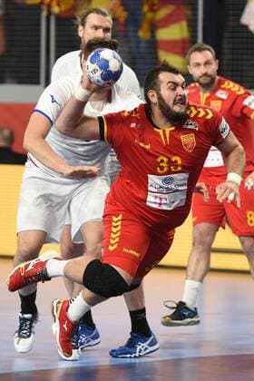 European Handball Championship, Group II, 2nd round, FYR Macedonia - Czech Republic 23.01.2018., Arena Varazdin, Varazdin, Croatia - 2018 European Men s Handball Championship, Group II, 2nd round, FYR Macedonia - Czech Republic. Zarko Pesevski  VjeranxZganec-Rogulja PIXSELL
